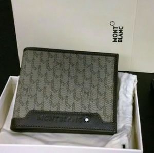 Mont blanc leather wallet